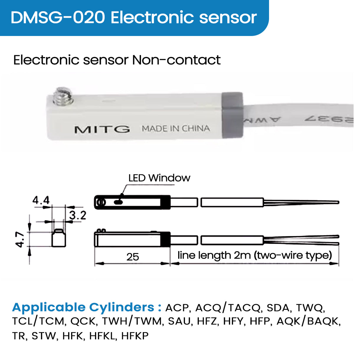 Original Airtag Magnetic Switch Sensor CMSJ CMSH CMSE