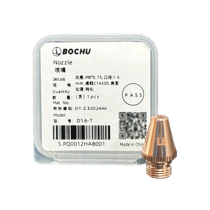 BOCI Nozzle Laser Cutting Machine Double-Layer M8 H19, 1.2-2.0