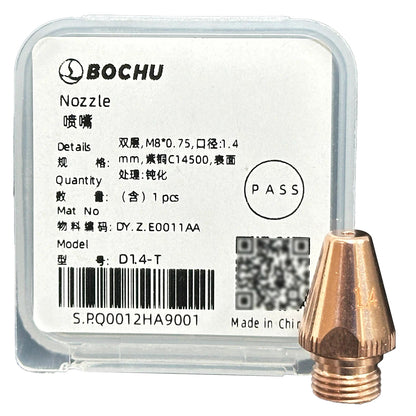 BOCI Nozzle Laser Cutting Machine Double-Layer M8 H19, 1.2-2.0