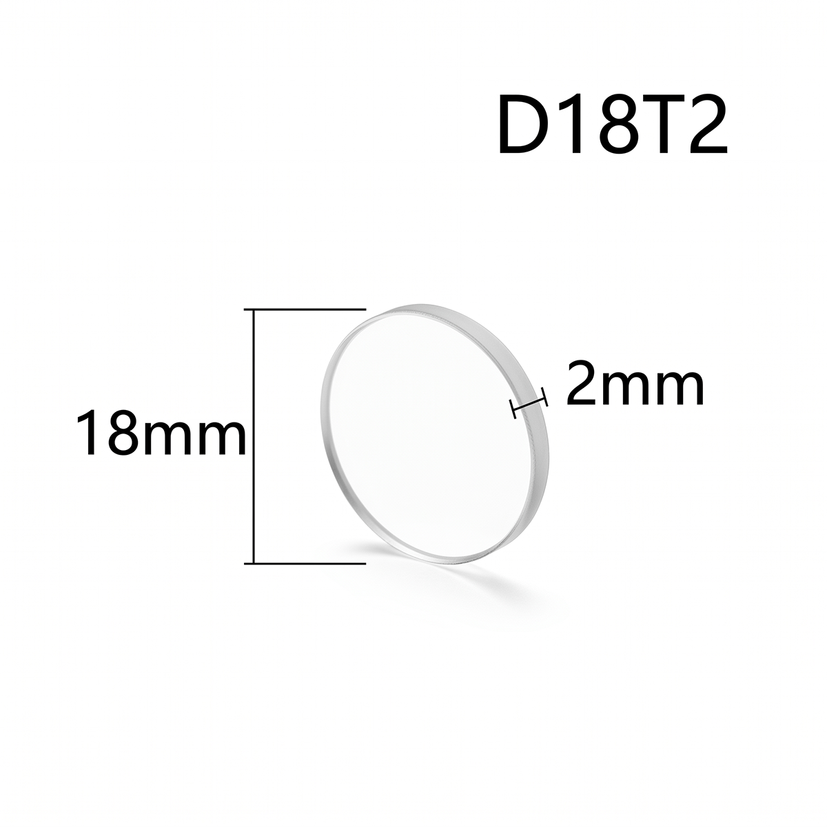 Lower Laser Protective Lens for Laser Cutting Head D18×2