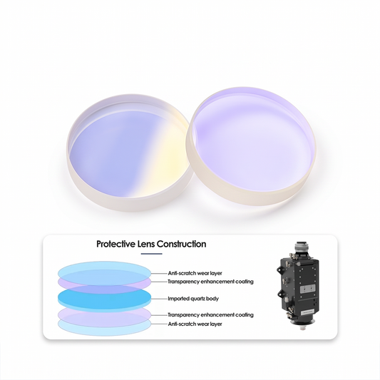 Lower Laser Protective Lens for Laser Cutting Head D34x5